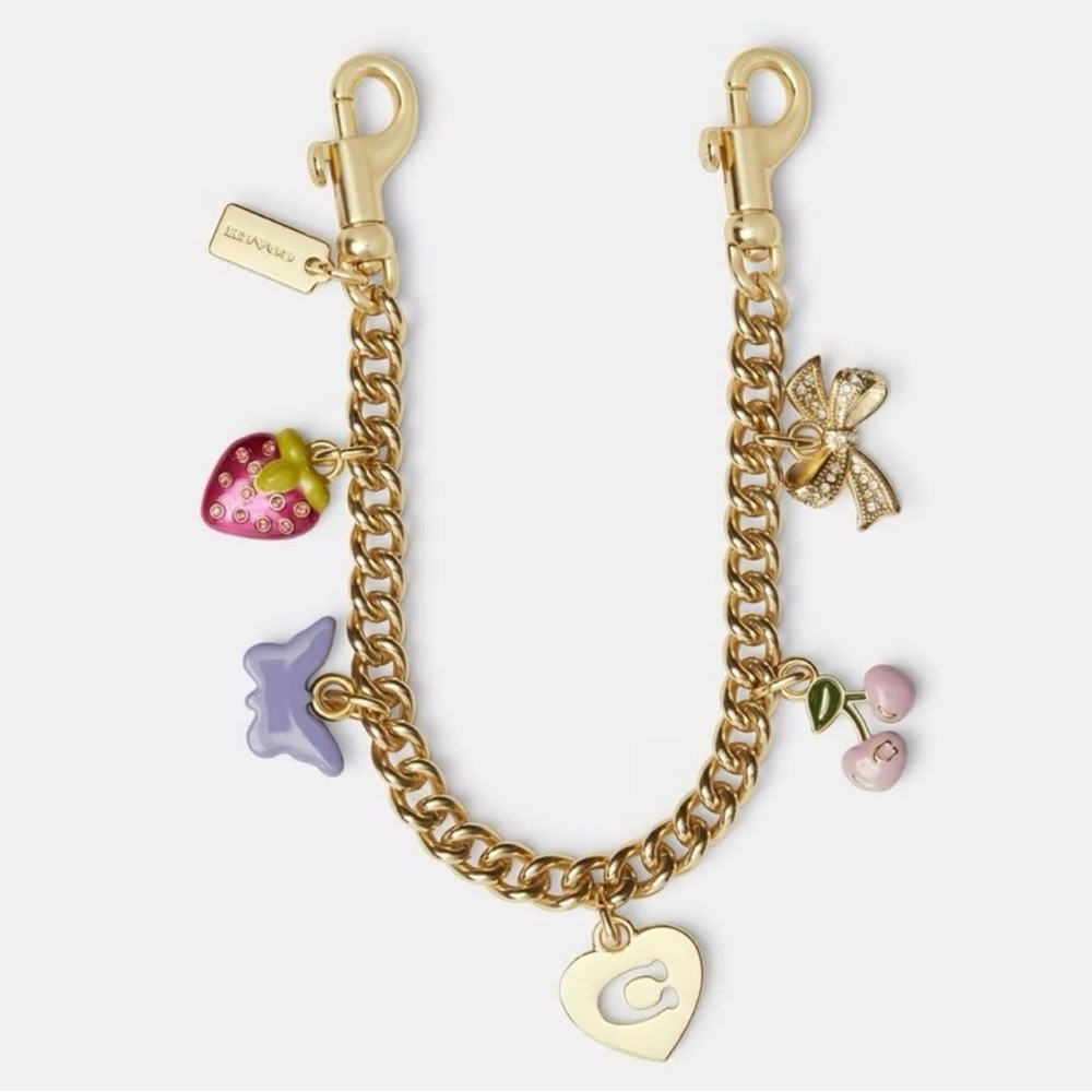 Coach Motif chain bag charm
